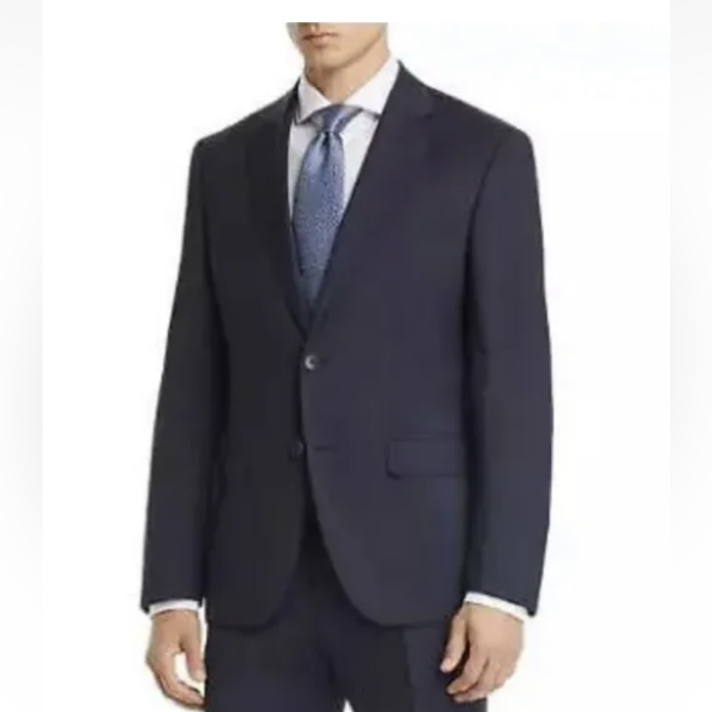 BOSS HUGO BOSS Super 100 Wool Navy Blazer Size 42 R Johnstons1/Lenon $645
